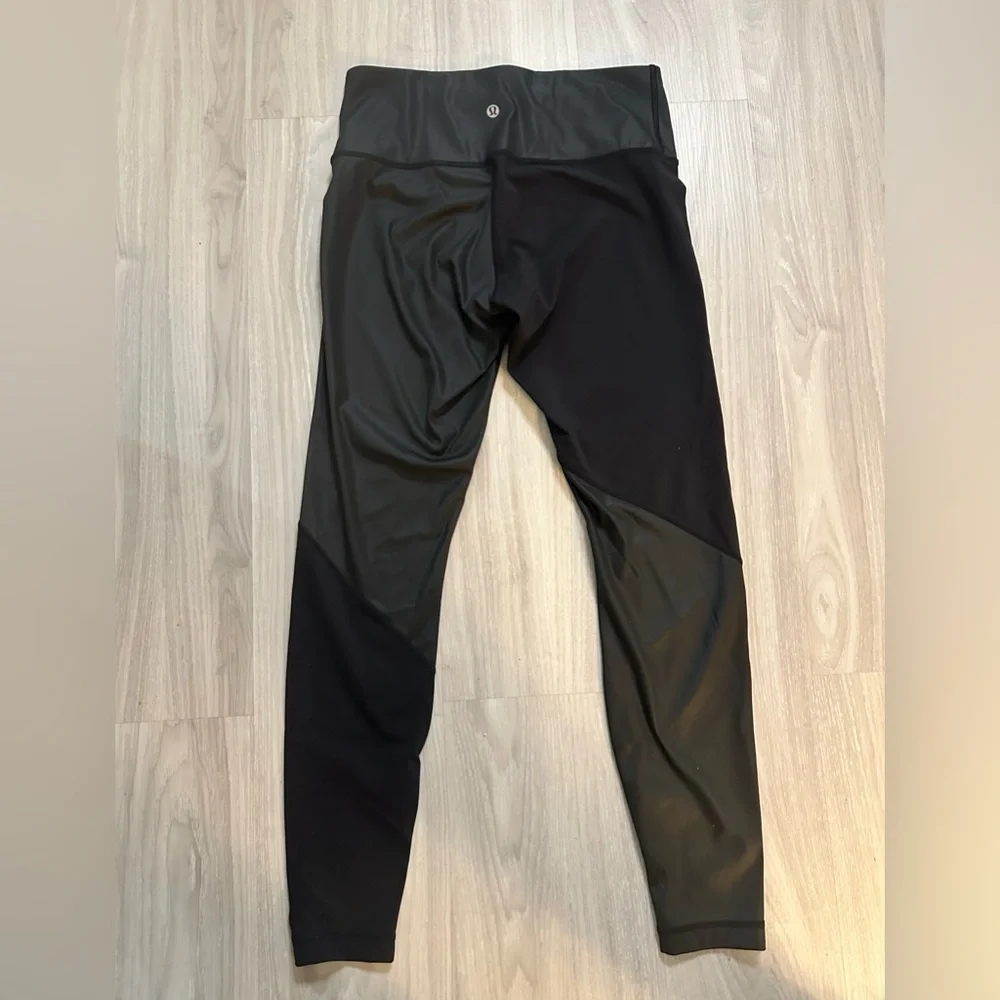 Lululemon Wunder Under Pant Cire Wrap Leggings | Black | Size 8
